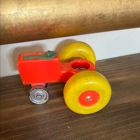 VINTAGE Fisher Price Toys tractor about 3 1/2" long and about 3" tall - Picture 1 of 4